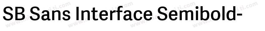 SB Sans Interface Semibold字体转换